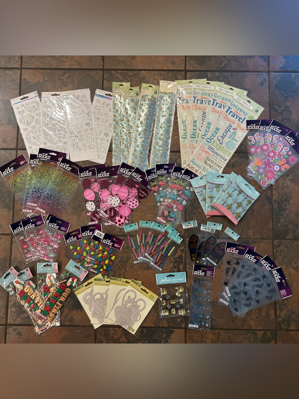 Huge scrapbooking stickers embellishments bundle #12